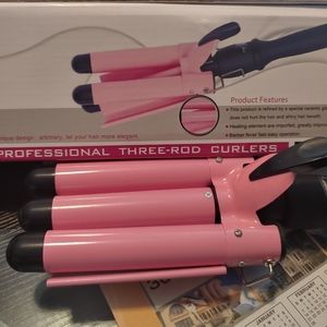3 rod curling iron